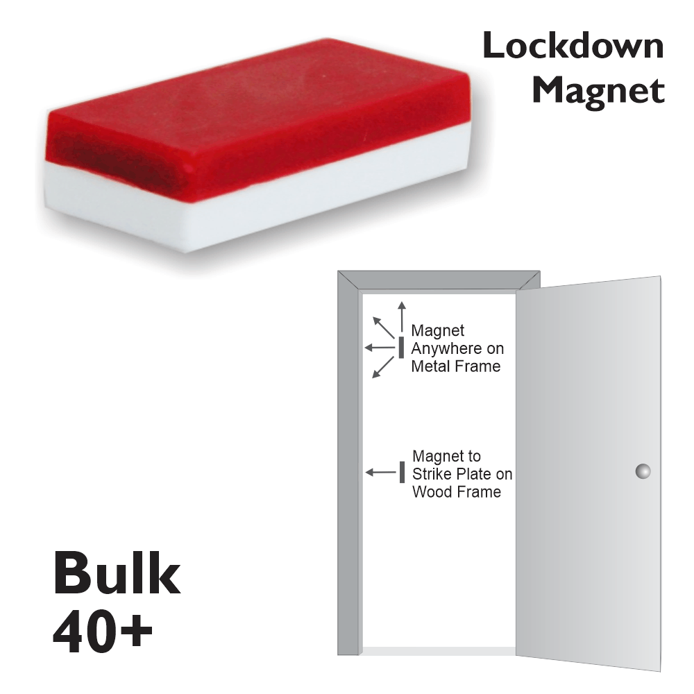 Lockdown Magnet for Classroom Door Jamb